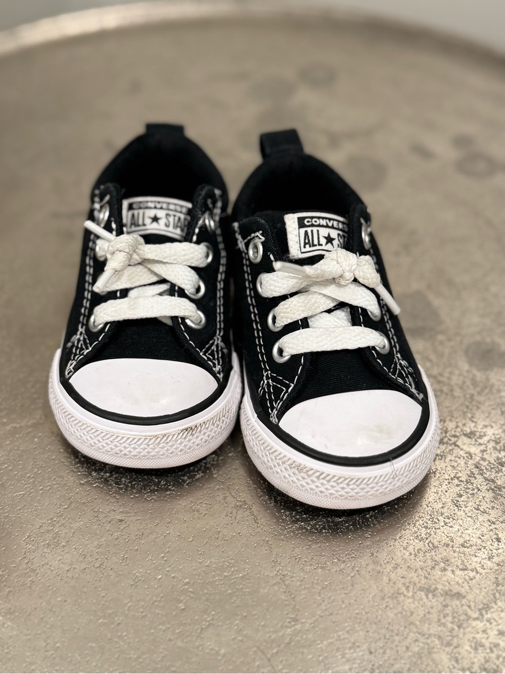 Converse Kids Low Top Sneakers in Black and White